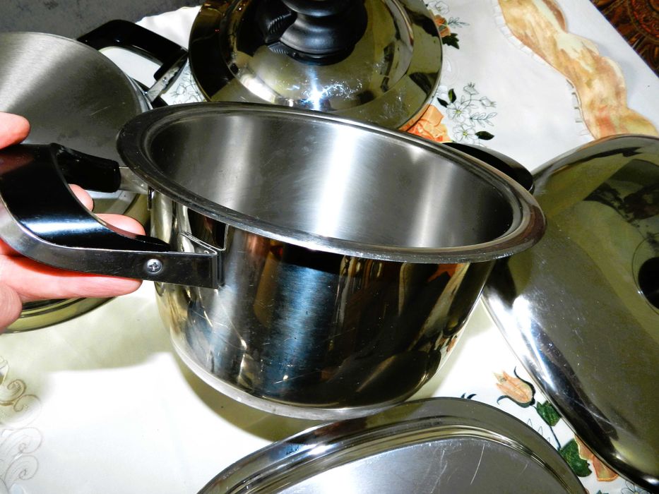 Zestaw garnków AMC pokrywa szybkowarowa oszczędność energii 80 %