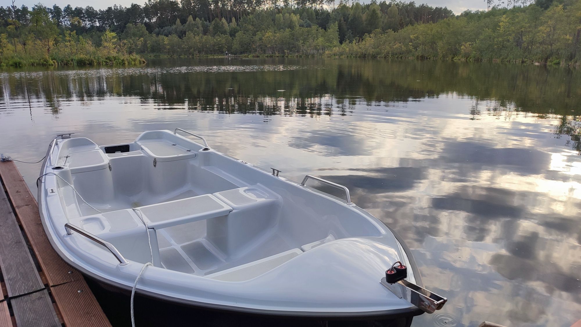 Weekend Wędkarski nad Jeziorem Dębno Łódź Łódka Wędka Spining Minn Kot