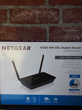 NETGEAR Router ADSL2+ N300 D1500 Nowy