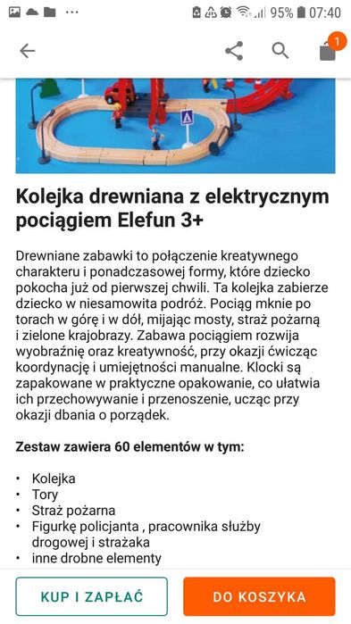 Tory drewniane zestaw z pociągiem elektrycznym
