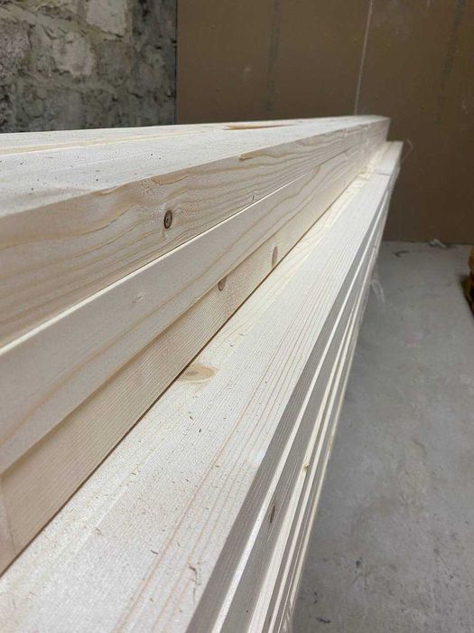 Брус, рейка, струганий та не струганий