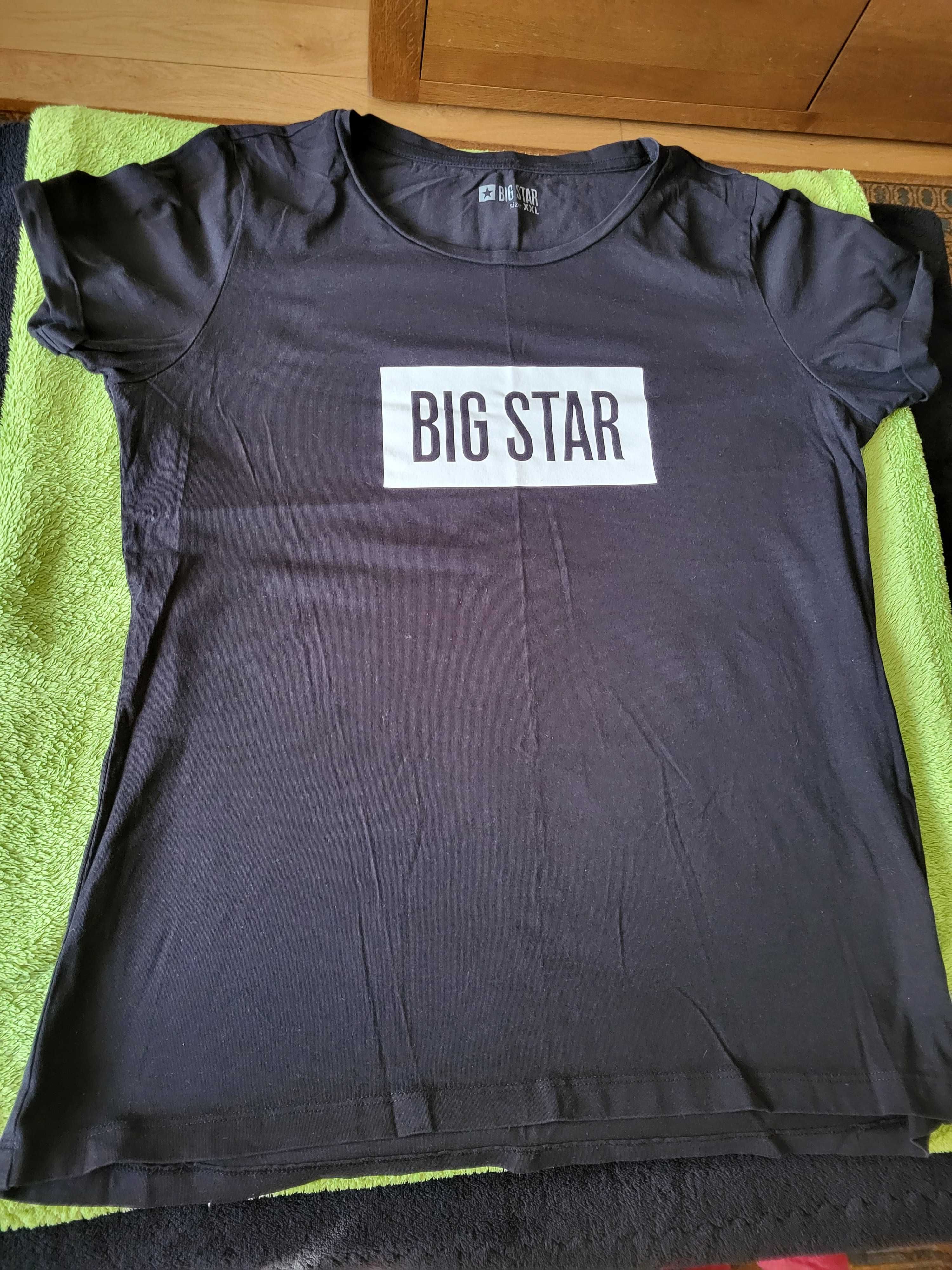 tshirt big star czarny, rozmiar xxl