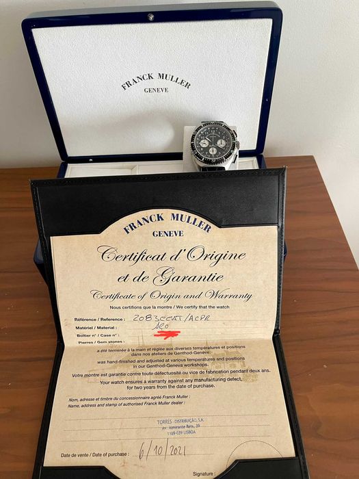 Relógio Frank Muller Master Diving Black Watch