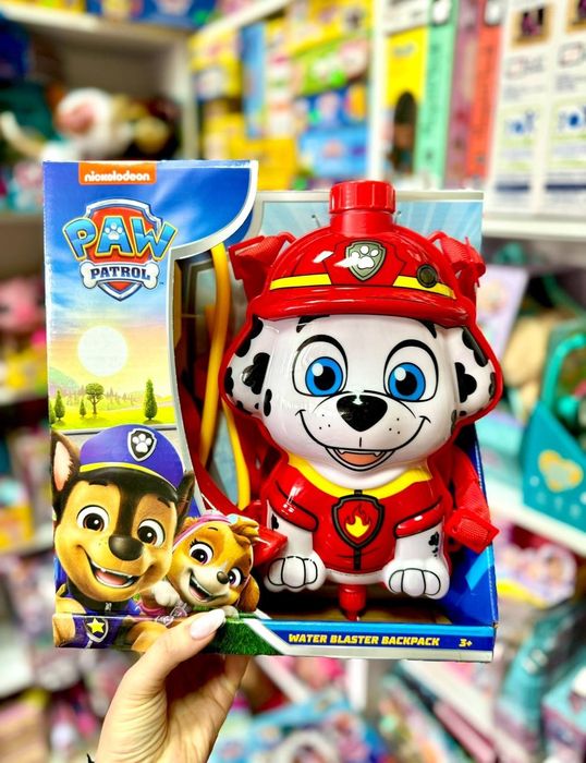 Водний пістолет-рюкзак для дітей – Stich, Spidey, Paw Patrol (3+)