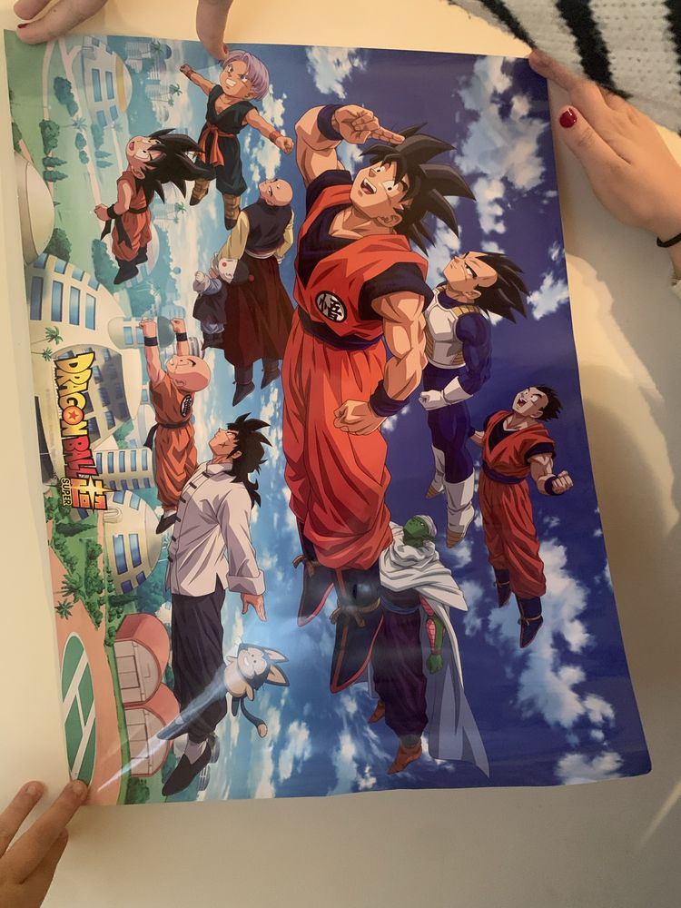 2 poster 52 por 38 cm de dragon ball.