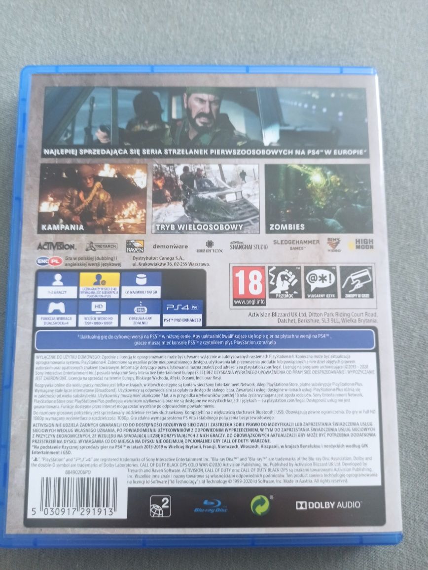 Call of duty black ops cold war ps4