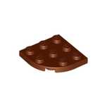 LEGO 30357 Płytka Okrągły Narożnik Reddish Brown 1szt.