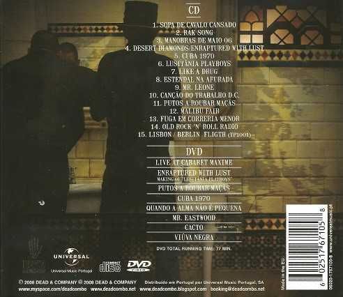 Dead Combo - Lusitânia Playboys (Edição CD+DVD) NOVO Selado