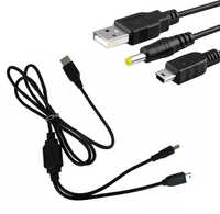 Kabel 2in1 ładowanie i podłączenie z PC PSP Slim * Sklep Video-Play