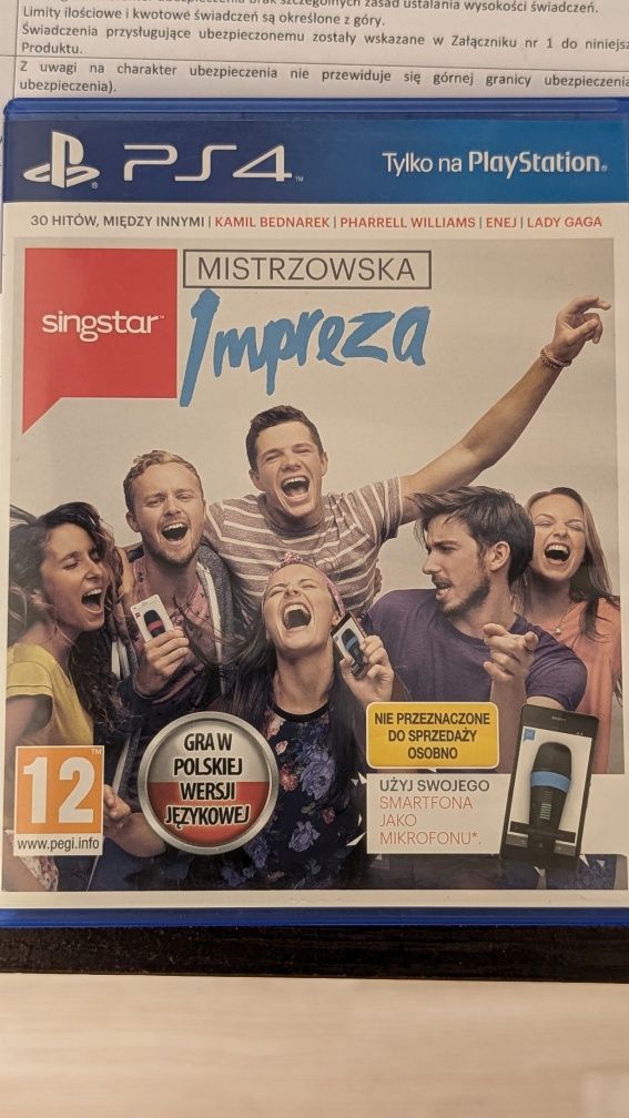 Singstar mistrzowska Impreza PS4 ps5