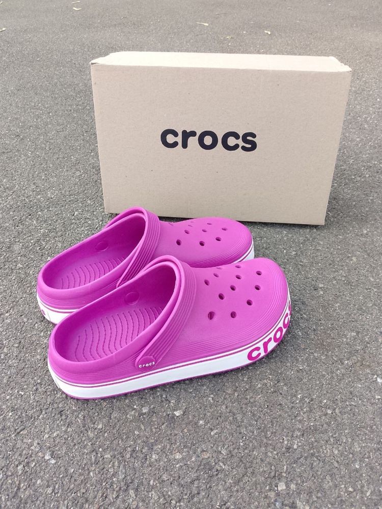 Сабо Crocs женские Пляжные фиолетовые кроксы Новая Коллекция!