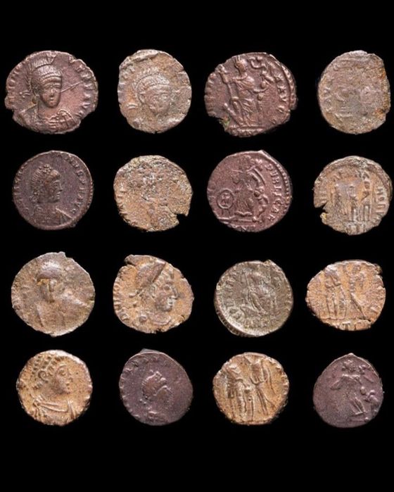 Lote 8 moedas Império Romano