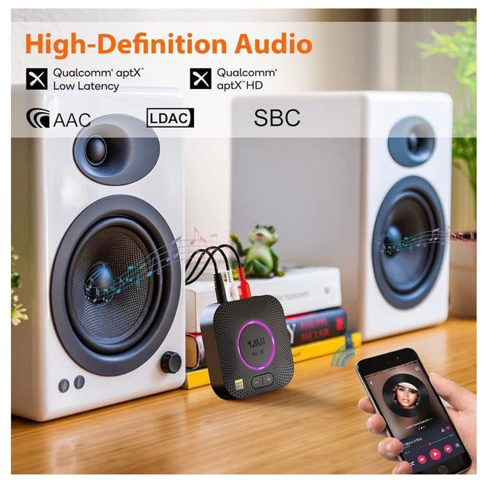 1Mii B06S+ LDAC Odbiornik Bluetooth 5.2