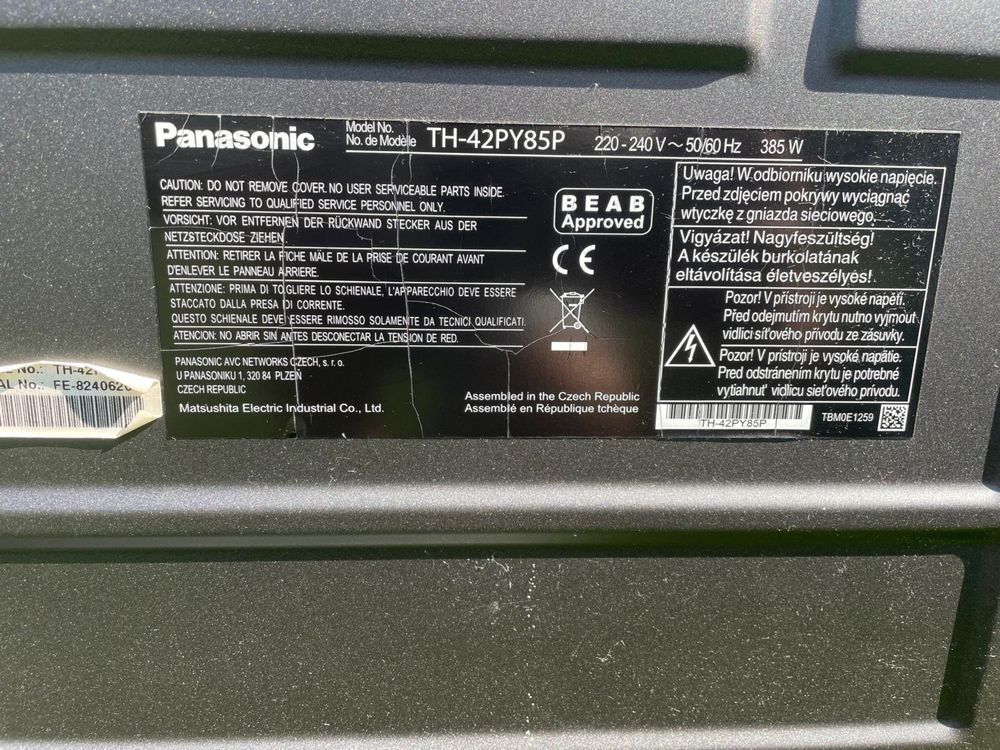 Telewizor Panasonic TH-42PY85P Plazma. Okazja!!