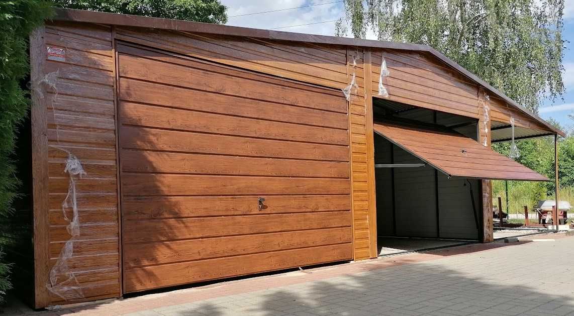 GRAFITOWY - Garaż Blaszany + Brama+Drzwi -Garaże Blaszane - Maj-Blach