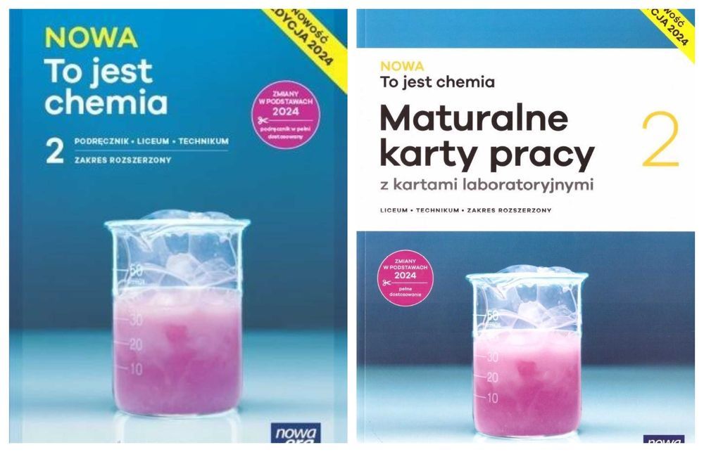 Nowa To jest chemia 2 Karty Pracy + Podręcznik Rozszerzony Edycja 2024