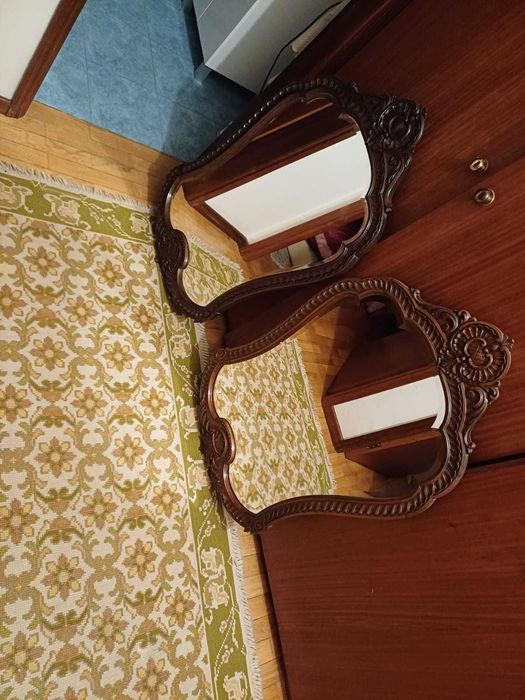 2 espelhos de nogueira