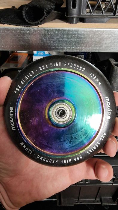 Kółka do hulajnogi wyczynowej MOVINO Full Alu Core 120 mm Neochrome