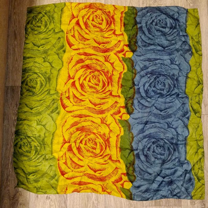 Шёлковый платок тонкий 90x90 см шелк