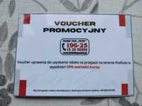 Voucher 30% na przejazd taxi na Podhalu. Posiadam 54 takich sztuk