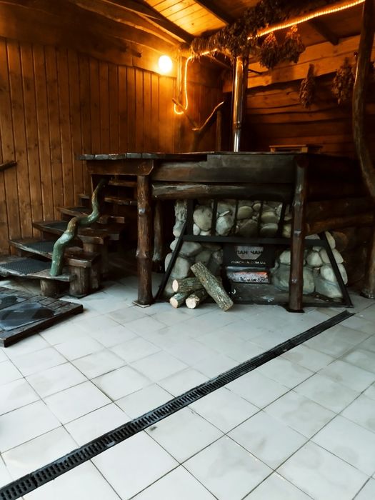 Баня и чан на дровах