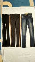 Zestaw jeansy legginsy rajstopy Bershka 170cm stan bardzo dobry