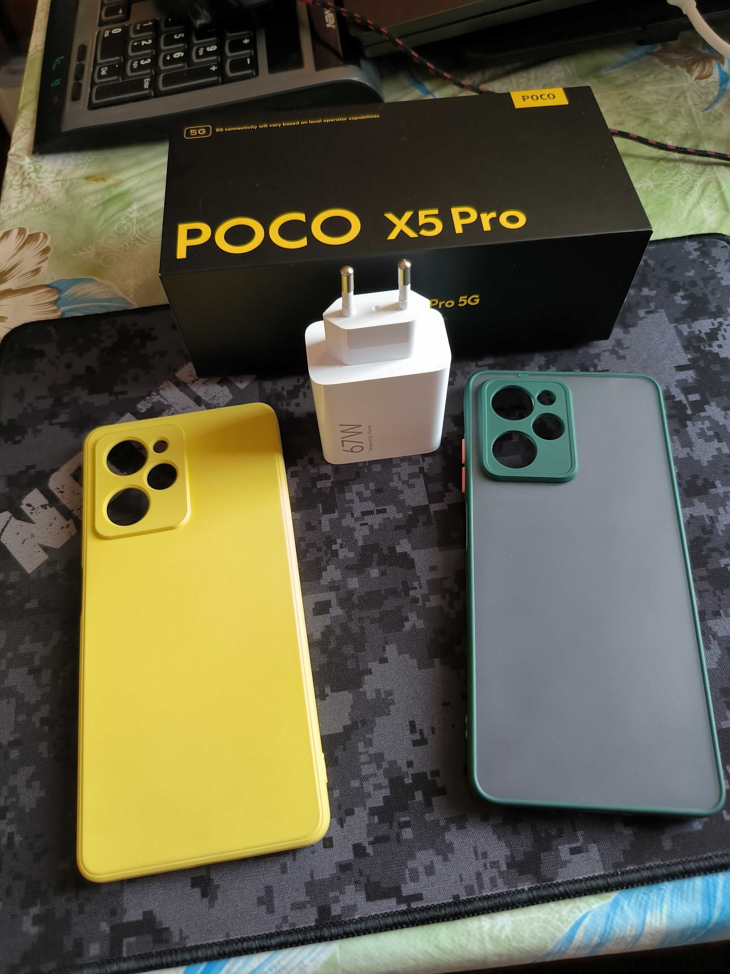 Идеал! Xiaomi Poco X5 Pro 6/128 Yellow+2 чехла+стекло.