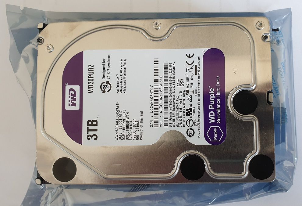 Dysk Twardy 3 TB, 3,5 " model WD30PURZ WDPURZ Purple