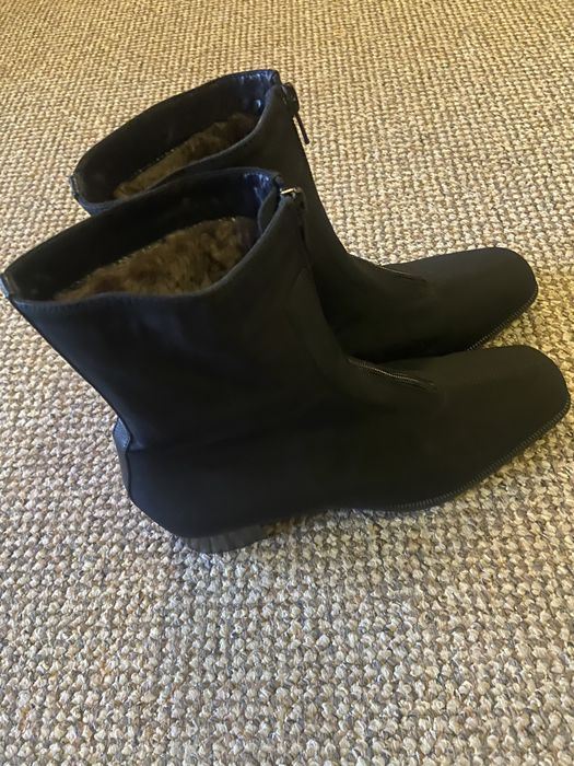 Botki  39, buty tekstylne z kożuszkiem nieprzemakalne