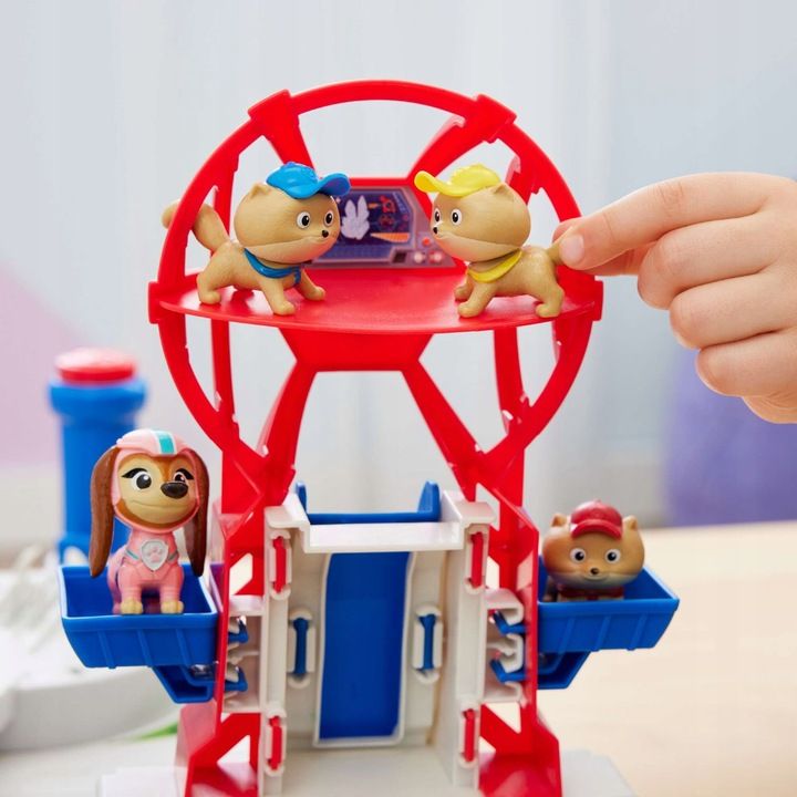Psi Patrol Mighty Movie Zestaw Baza Miasto Liberty I Poms 4 Figurki