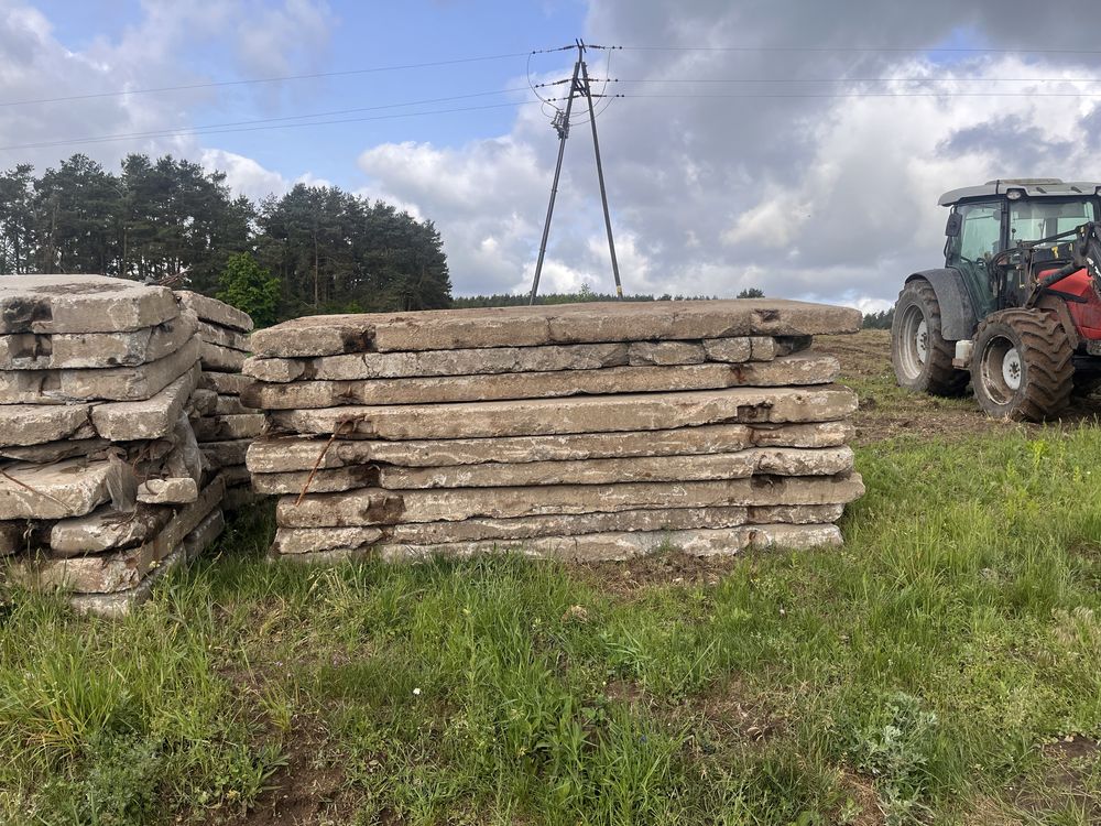 płyty drogowe stan bardzo dobry