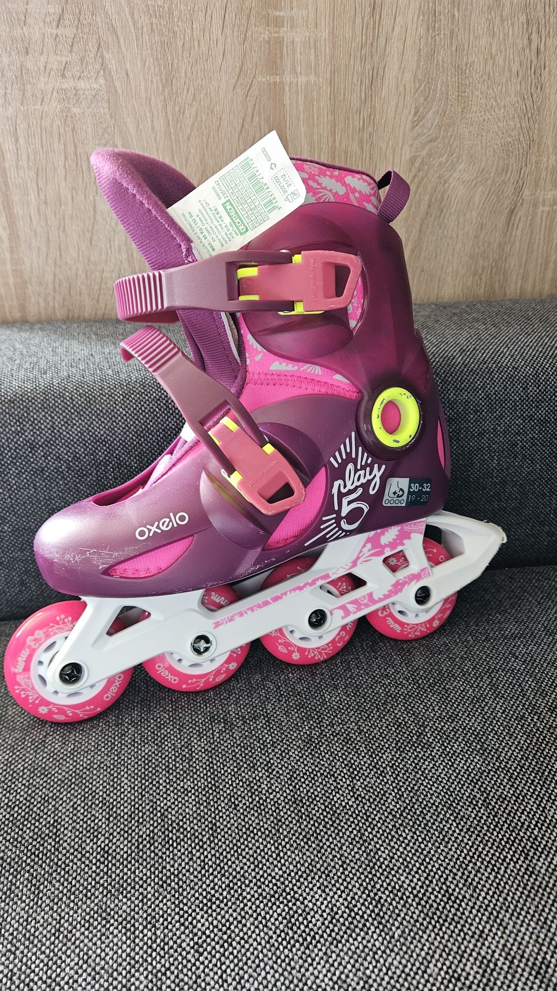 Zestaw Rolki dla dzieci OXELO PLAY i ochraniacze