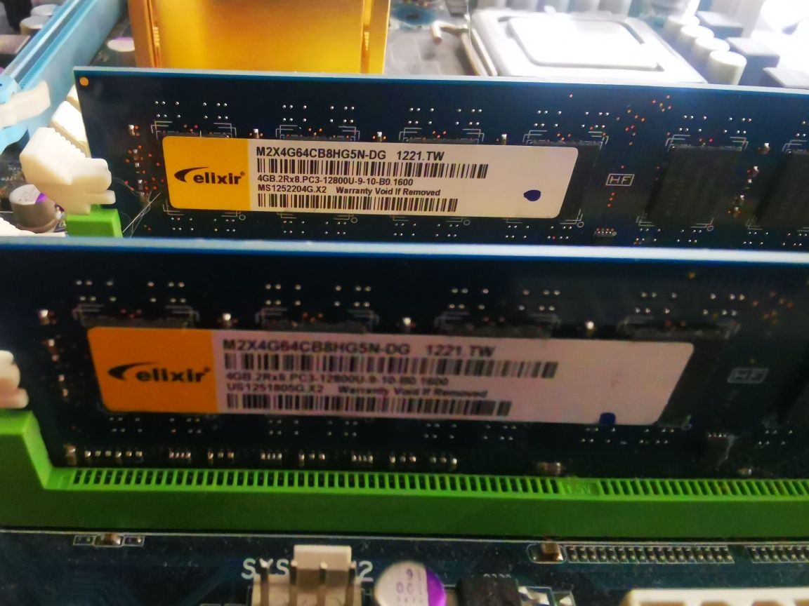 zestaw płyta główna gigabyte ga-ep35c-ds3r procesor intel oraz ram 8GB