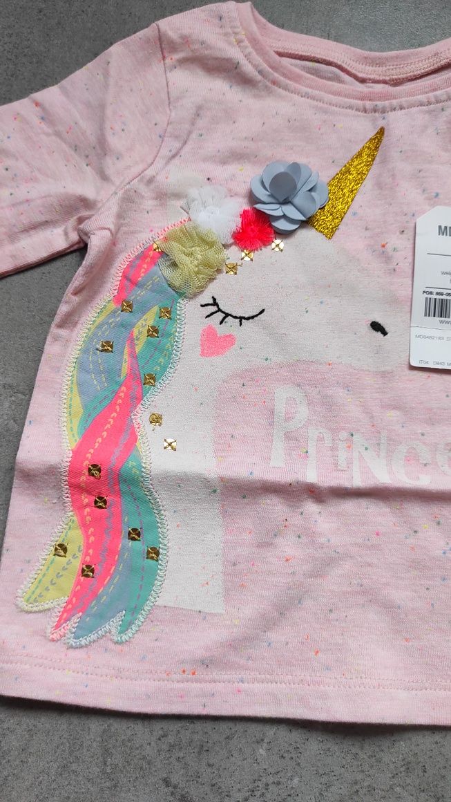 Nowa koszulka z jednorożcem unicorn Next nowa z metką z długim rękawem