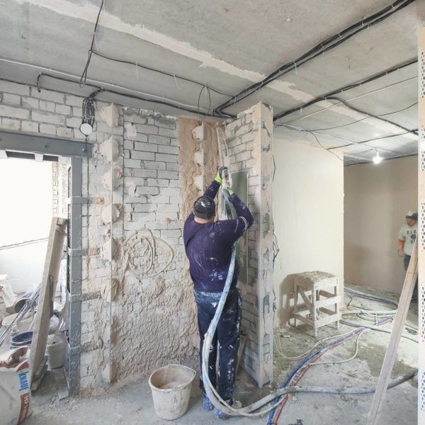 Машинная штукатурка стен