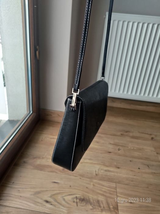 Torebka czarna skórzana Batycki