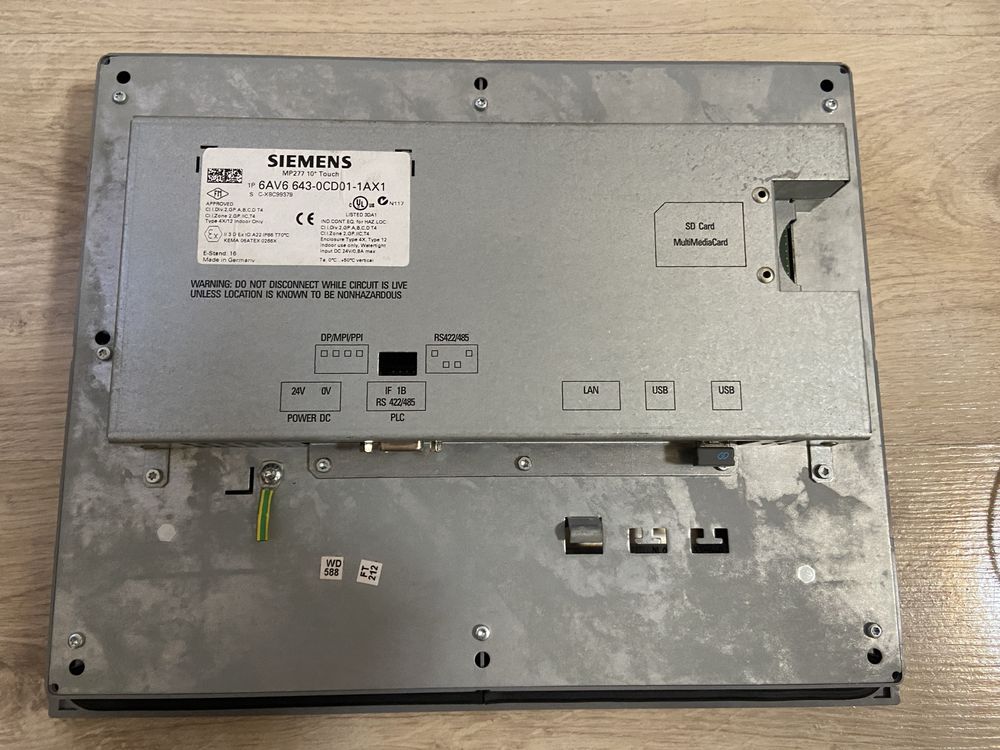Siemens Simatic 6AV6 643-0CD01-1AX1  MP277 10" Touch