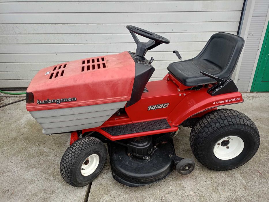 Traktorek Kosiarka TURBOGREEN 14/40 4 koła skrętne briggs automat FILM