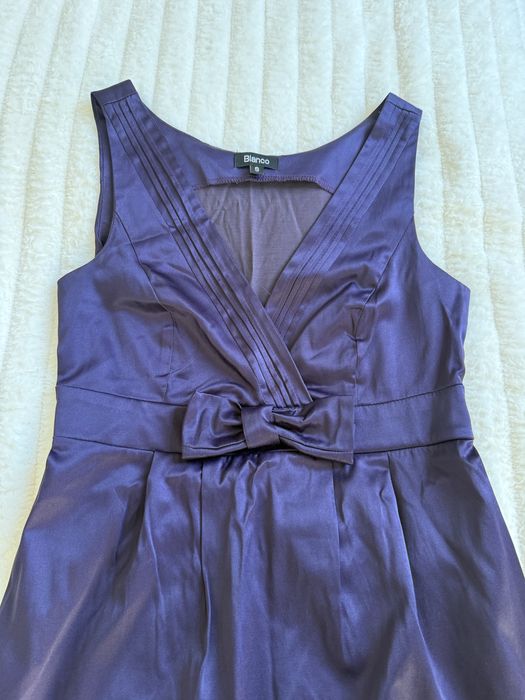 Vestido cetim roxo tamanho S