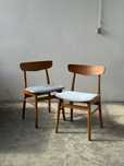 Krzesła duńskie teak tekowe retro vintage modern