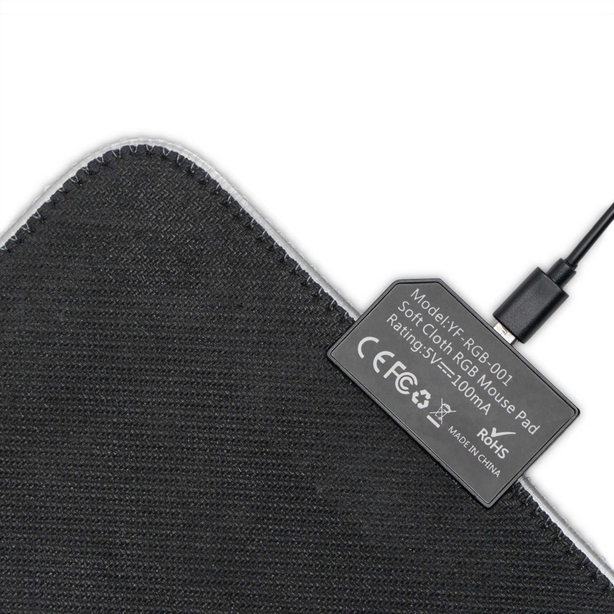 Mousepad XXL LED ( Preto/Branco ) ( 90cm x 40 cm )