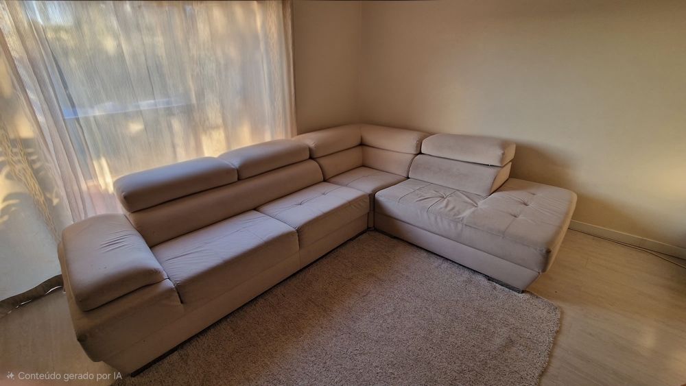 Sofa bege tamanho xl