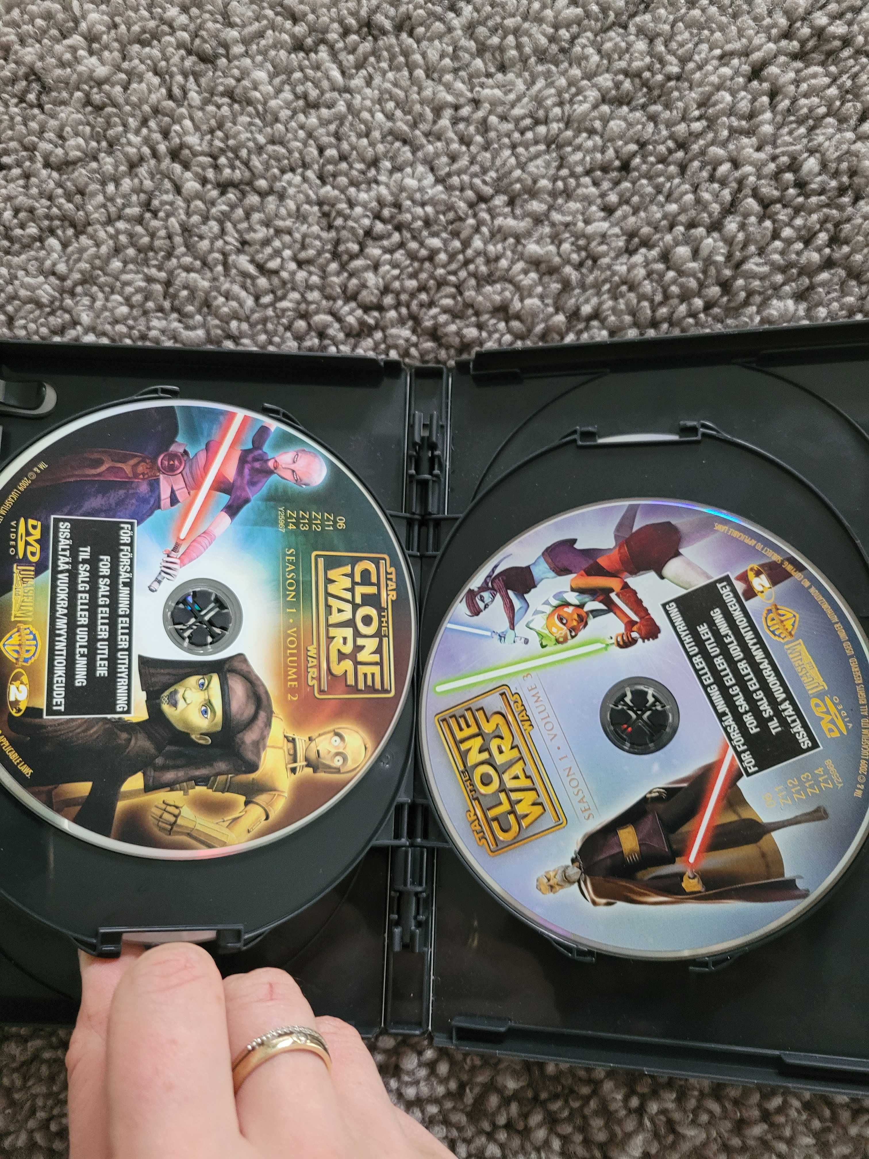 4 płyty dvd star Wars clone wars