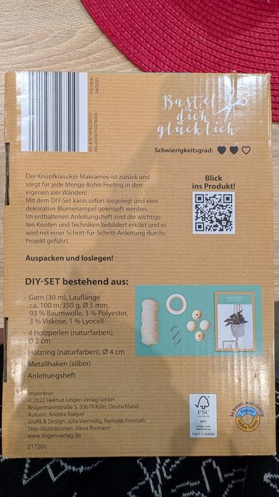 Trzymadełko na doniczkę DIY-SET