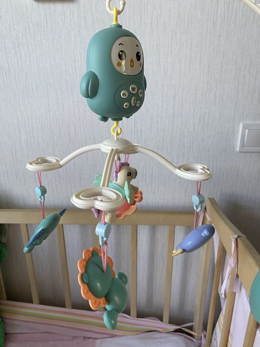 Музичний мобіль “Happy bed bell” з 5 брязкальцями на пульті