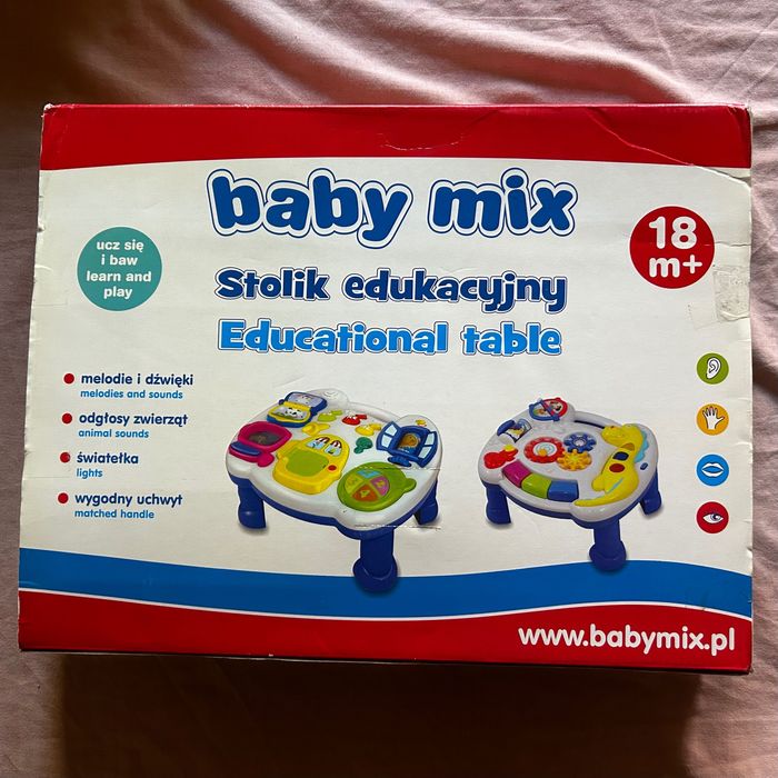 Stolik edukacyjny 3w1 Dino BabyMix