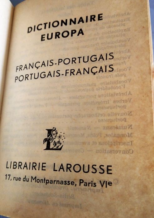 Mini Dicionário Viagem Português-Francês / Francês-Português Larousse