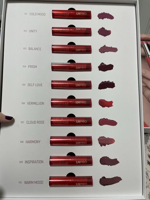 LN Pro помады все оттенки от 2 шт