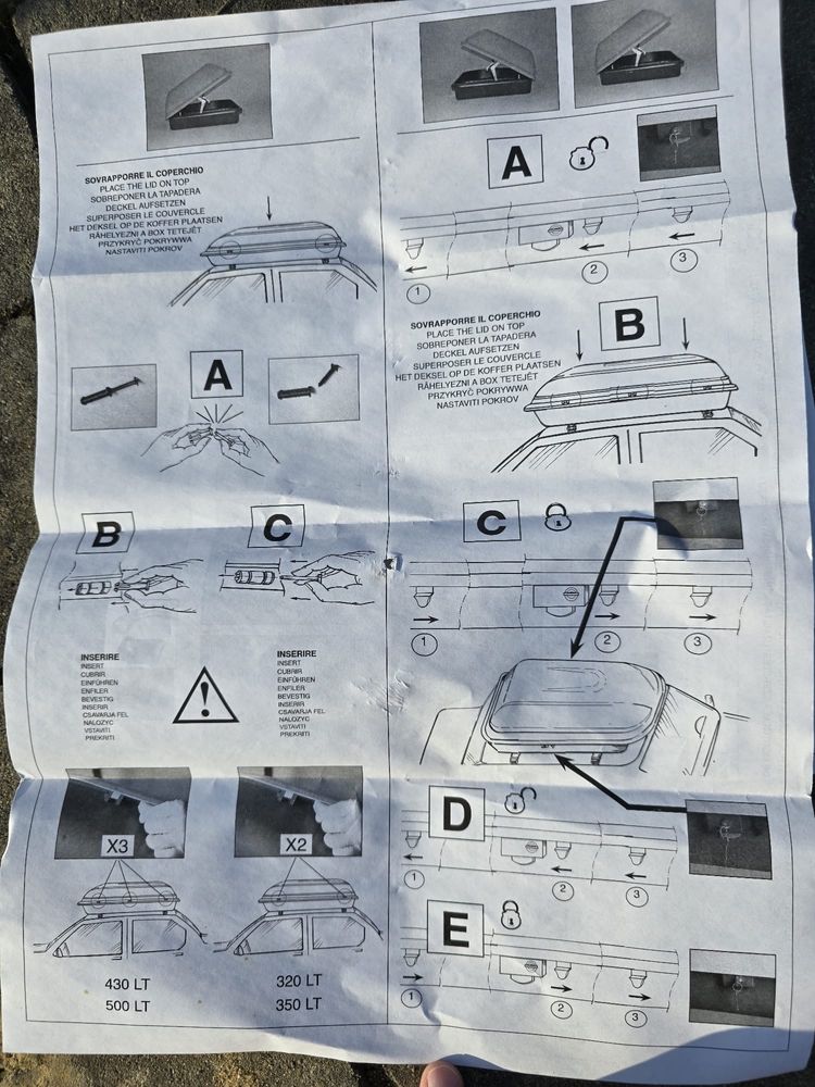 Box dachowy, bagżnik Camtek Normative 431
