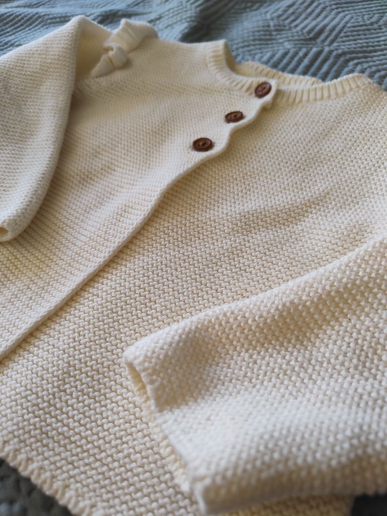 Elegancki sweterek niemowlęcy Next rozm. 6-9M
